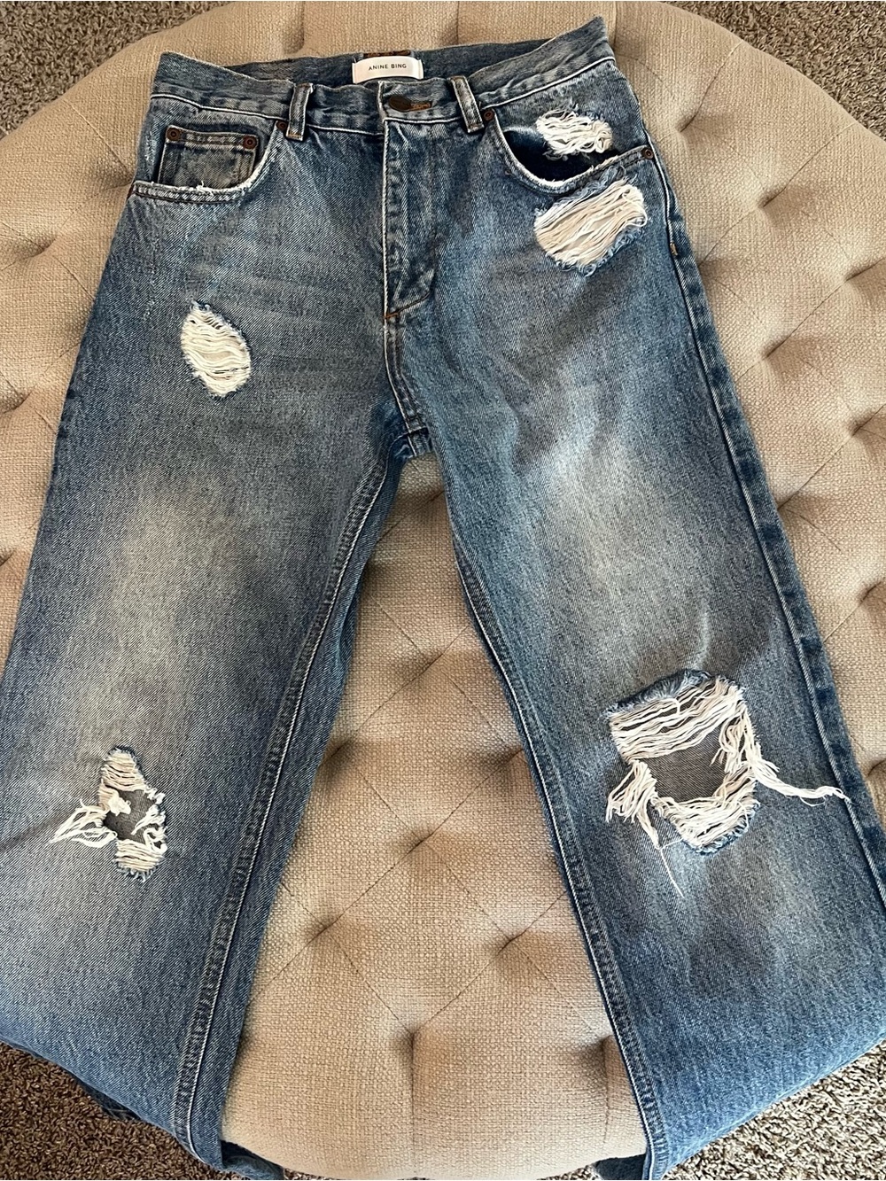 EUC Anine Bing Jackie Jeans in Vintage Wash 25 - Picture 3 of 12